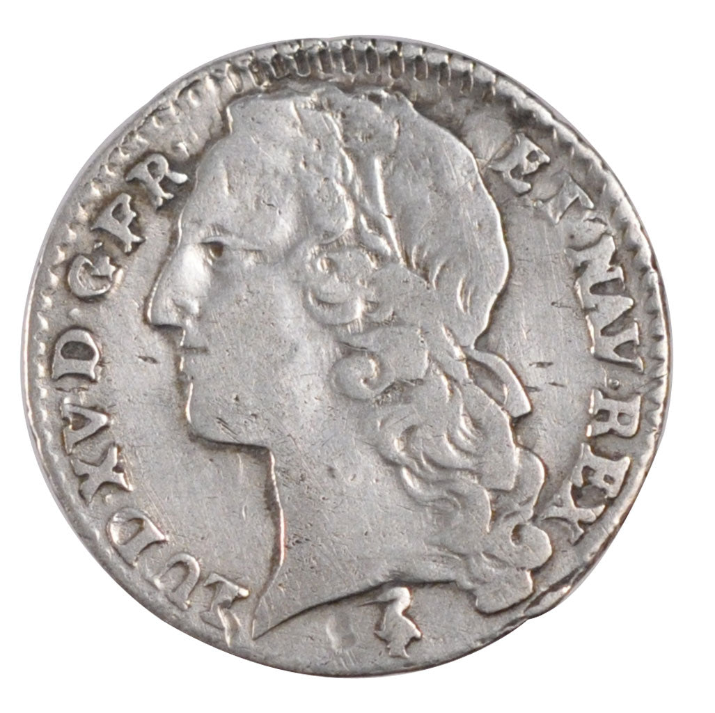 FRANCE, 1/10 Ecu, 1759, Paris, VF(20-25), Silver, Gadoury #292, 2.84