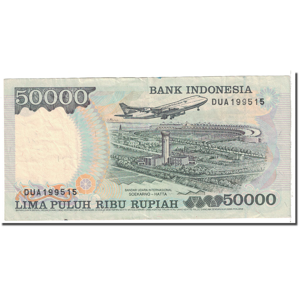 Banknote, Indonesia, 50,000 Rupiah, 1995, KM:136a, EF(40-45)