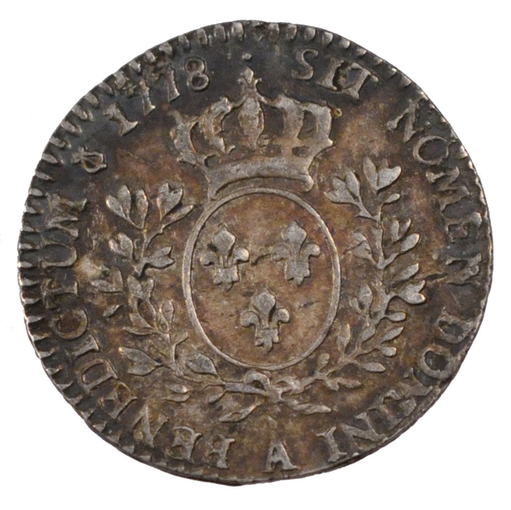 FRANCE, 1/10 Écu, 12 Sols, 1/10 ECU, 1778, Paris, KM #568.1, EF(40-45), Silver, 