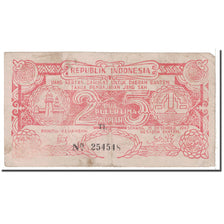 Banknote, Indonesia, 25 Rupiah, 1947, 1947-12-15, KM:S124a, VF(20-25)