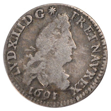 FRANCE, 4 Sols, 1690, Paris, VF(30-35), Silver, Gadoury #106, 1.43