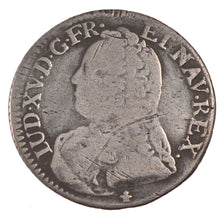 FRANCE, 1/5 Ecu, 1726, Aix en Provence, F(12-15), Silver, Gadoury #298, 5.59