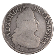 FRANCE, 1/2 Écu aux palmes, 1/2 ECU, 1693, Paris, KM #295.1, VF(20-25), Silver,