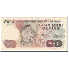 Banknote, Indonesia, 5000 Rupiah, 1980, KM:120A, EF(40-45)