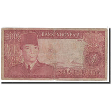 Banknote, Indonesia, 100 Rupiah, 1960, KM:86a, VG(8-10)
