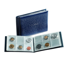 Coin Wallet with 8 Coin Sheets each for 6 coins, Blue, Leuchtturm:314775