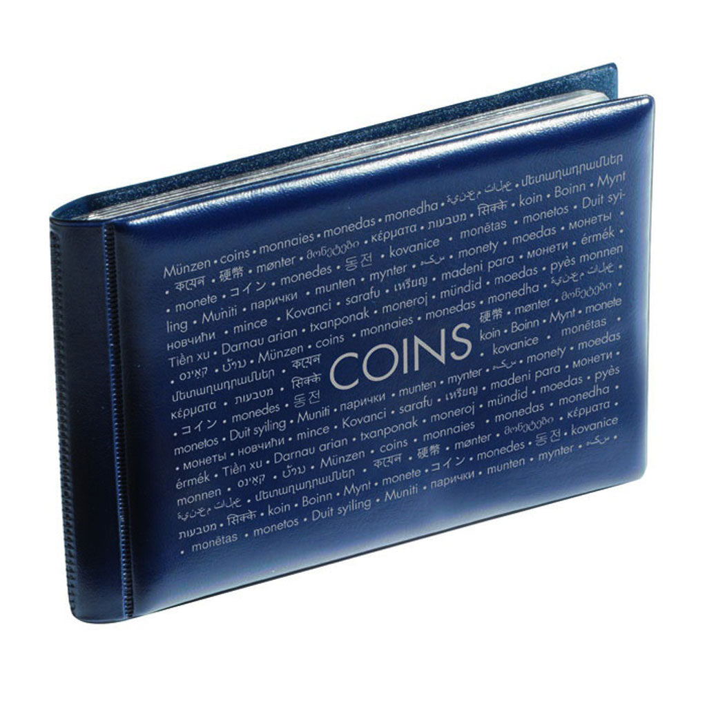 Coin Wallet with 8 Coin Sheets each for 6 coins, Blue, Leuchtturm:314775