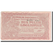 Geldschein, Indonesien, 25 Rupiah, 1948, 1948-01-17, KM:S191a, SS