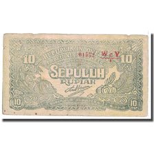 Banknote, Indonesia, 10 Rupiah, 1948, KM:S193a, VF(20-25)