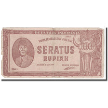 Geldschein, Indonesien, 100 Rupiah, 1947, 1947-07-26, KM:29, S+