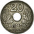 Monnaie, France, État français, 20 Centimes, 1944, Paris, SUP, Zinc