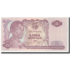 Billete, 5 Rupiah, 1968, Indonesia, KM:104a, SC