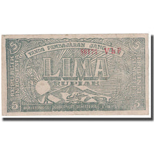 Banknote, Indonesia, 5 Rupiah, 1948, 1948-01-01, KM:S189b, EF(40-45)
