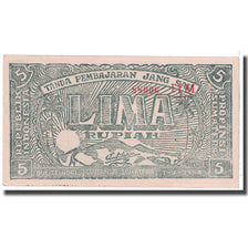 Banknote, Indonesia, 5 Rupiah, 1948, 1948-01-01, KM:S189b, UNC(60-62)