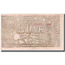 Banknote, Indonesia, 5 Rupiah, 1948, 1948-04-01, KM:S192c, EF(40-45)