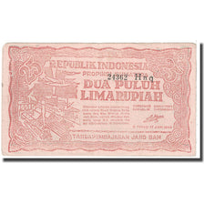 Banknote, Indonesia, 25 Rupiah, 1948, 1948-01-17, KM:S191a, EF(40-45)