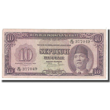 Banknote, Indonesia, 10 Rupiah, 1950, KM:37a, VF(30-35)