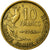 Munten, Frankrijk, Guiraud, 10 Francs, 1954, Paris, ZF, Aluminum-Bronze