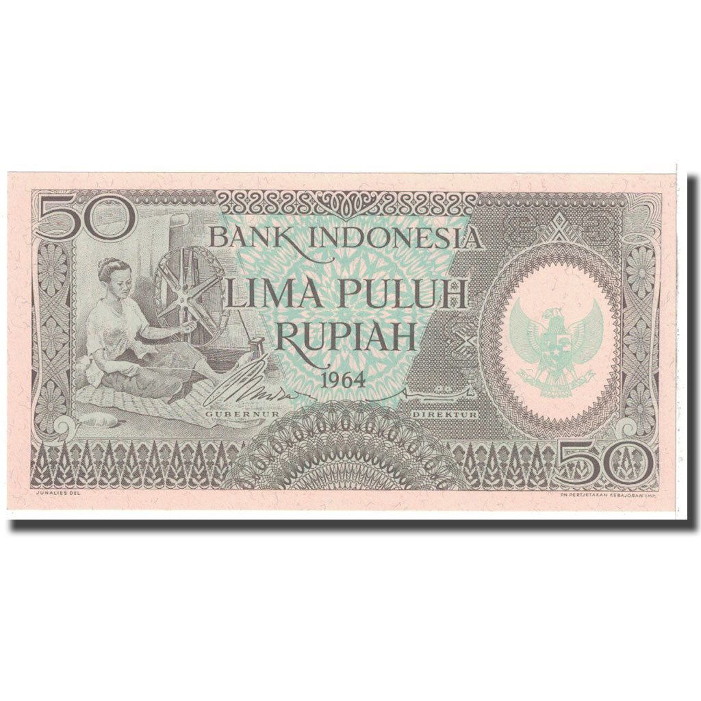 Banknote, Indonesia, 50 Rupiah, 1964, KM:96, UNC(63)
