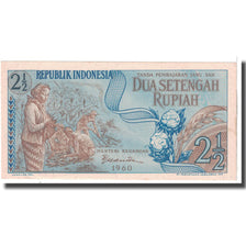 Banknote, Indonesia, 2 1/2 Rupiah, 1960, KM:77, AU(55-58)