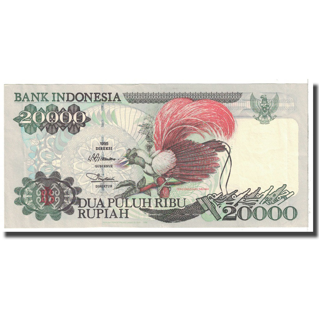 Banknote, Indonesia, 20,000 Rupiah, 1992, KM:132a, AU(55-58)