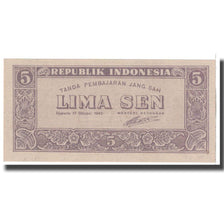 Banknote, Indonesia, 5 Sen, 1945, 1945-10-17, KM:14, AU(55-58)