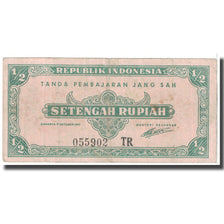 Banknote, Indonesia, 1/2 Rupiah, 1945, 1945-10-17, KM:16, VF(20-25)