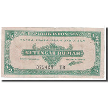 Banknote, Indonesia, 1/2 Rupiah, 1945, 1945-10-17, KM:16, VF(20-25)