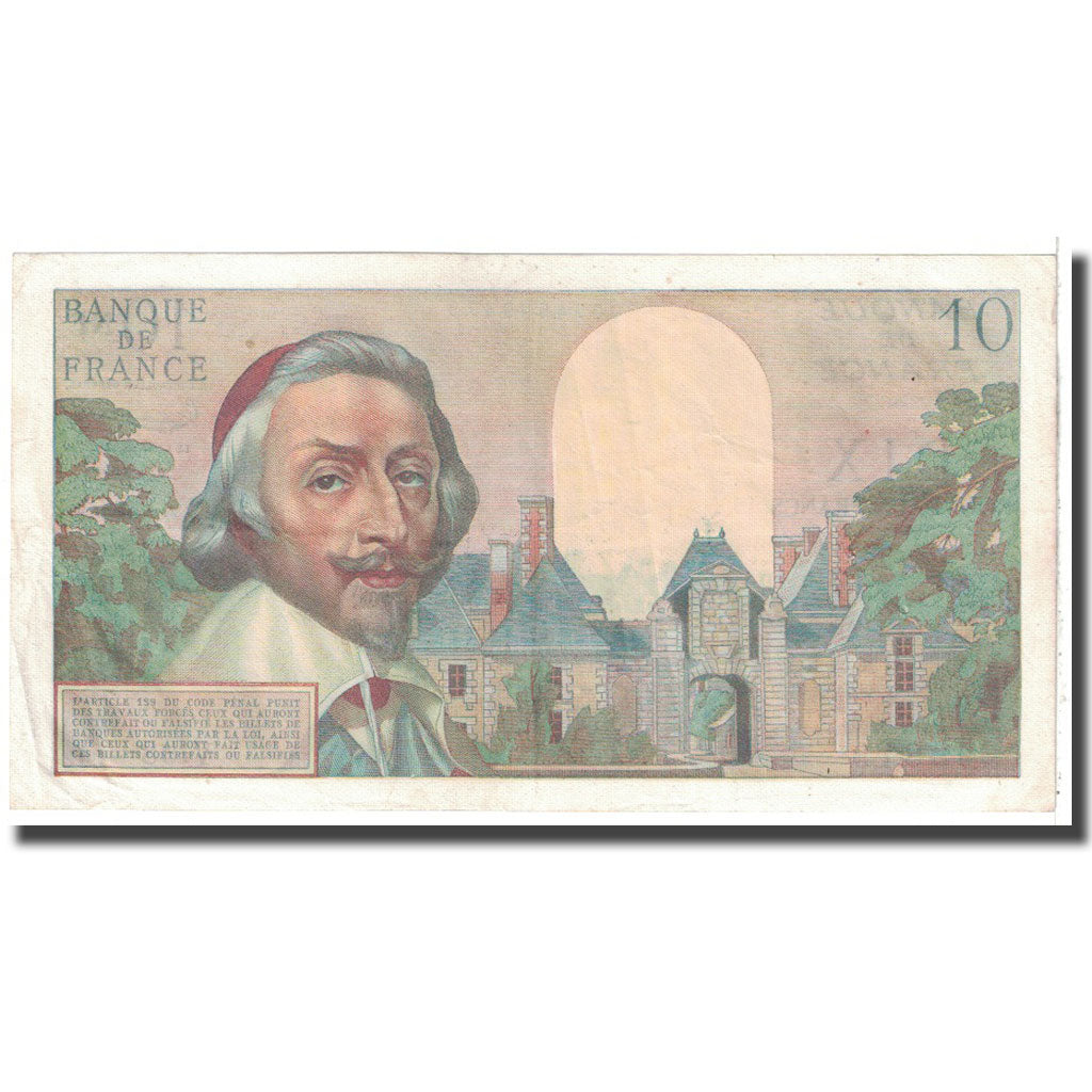 France, 10 Nouveaux Francs, 1959, 1959-10-15, EF(40-45), Fayette:57.3, KM:142a