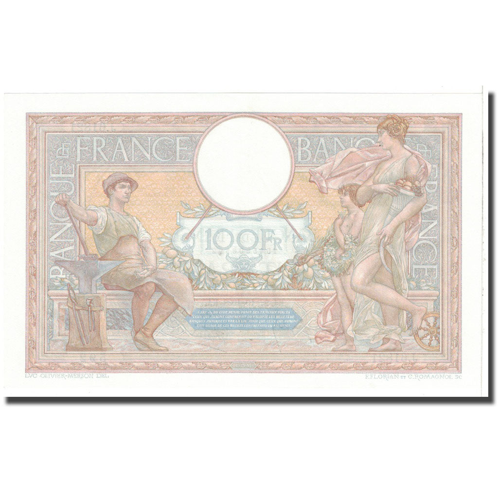 France, 100 Francs, 1938, 1938-10-27, UNC(63), Fayette:25.33, KM:86b