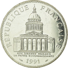 Moneta, Francja, Panthéon, 100 Francs, 1991, Paris, MS(60-62), Srebro