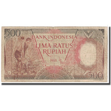 Banknote, Indonesia, 500 Rupiah, 1958, KM:60, VG(8-10)