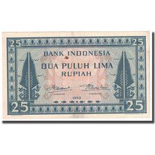 Banknote, Indonesia, 25 Rupiah, 1952, KM:44a, EF(40-45)