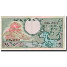 Banknote, Indonesia, 25 Rupiah, 1959, 1959-01-01, KM:67a, AU(55-58)