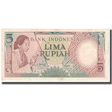 Banknote, Indonesia, 5 Rupiah, 1958, KM:55, AU(55-58)