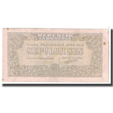 Banknote, Indonesia, 10 Sen, 1945, 1945-10-17, KM:15b, VF(20-25)