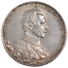 GERMAN STATES, 3 Mark, 1913, Berlin, KM #535, AU(55-58), Silver, 33, 16.68