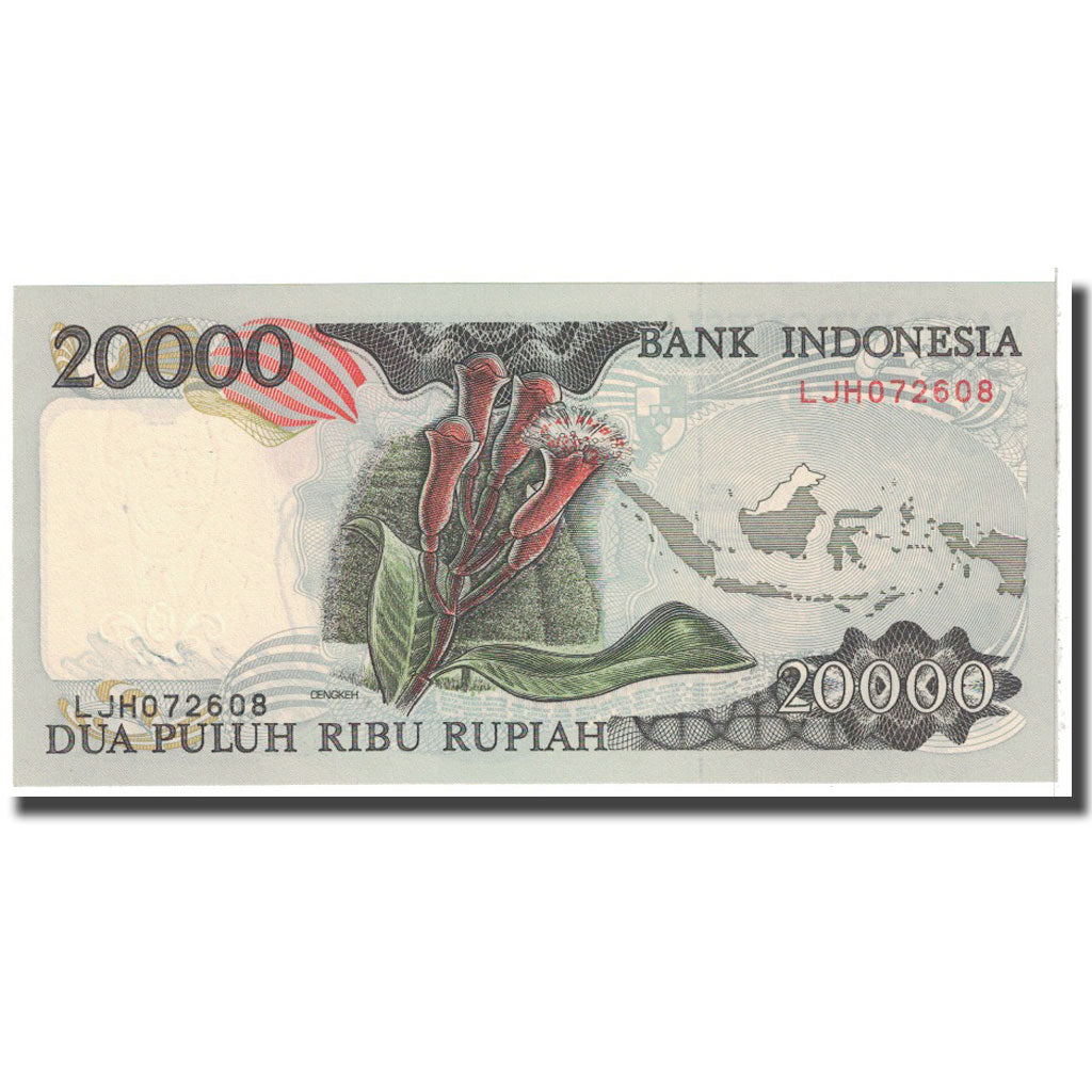 Banknote, Indonesia, 20,000 Rupiah, 1992, KM:132a, UNC(63)