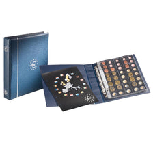 Album, Optima, Blue, with 5 pages for 25 Euro-Sets, Leuchtturm:336883