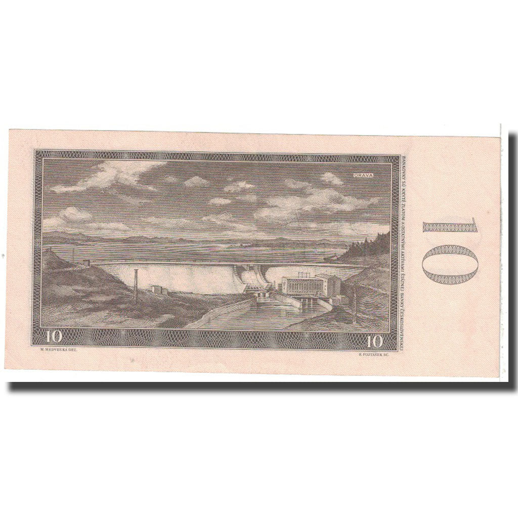 Banknote, Czechoslovakia, 10 Korun, 1960, KM:88b, AU(55-58)