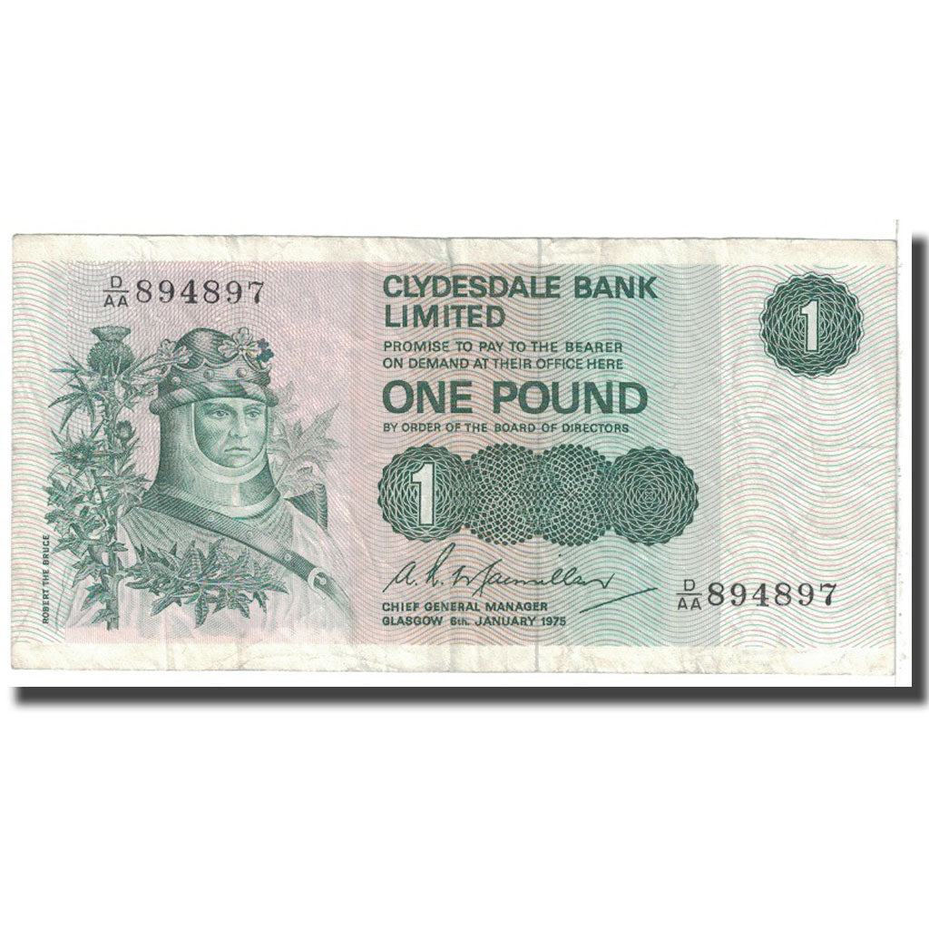 Banknote, Scotland, 1 Pound, 1975, 1975-01-06, KM:204c, VF(20-25)