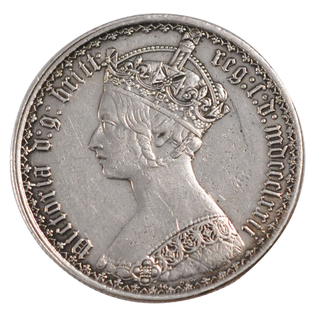 Great Britain, Florin, 1872, KM #746.1, EF(40-45), Silver, 11.33