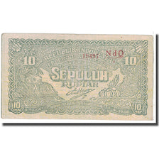 Banknote, Indonesia, 10 Rupiah, 1948, 1948-04-01, KM:S193a, EF(40-45)