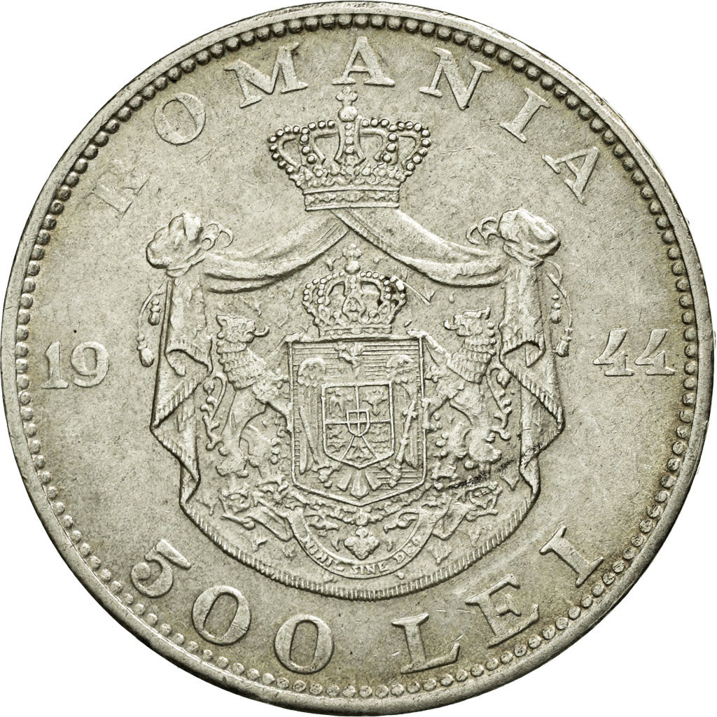 Coin, Romania, Mihai I, 500 Lei, 1944, AU(55-58), Silver, KM:65