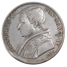 ITALIAN STATES, Scudo, 1834, Roma, KM #1315.1, EF(40-45), Silver, 999.99
