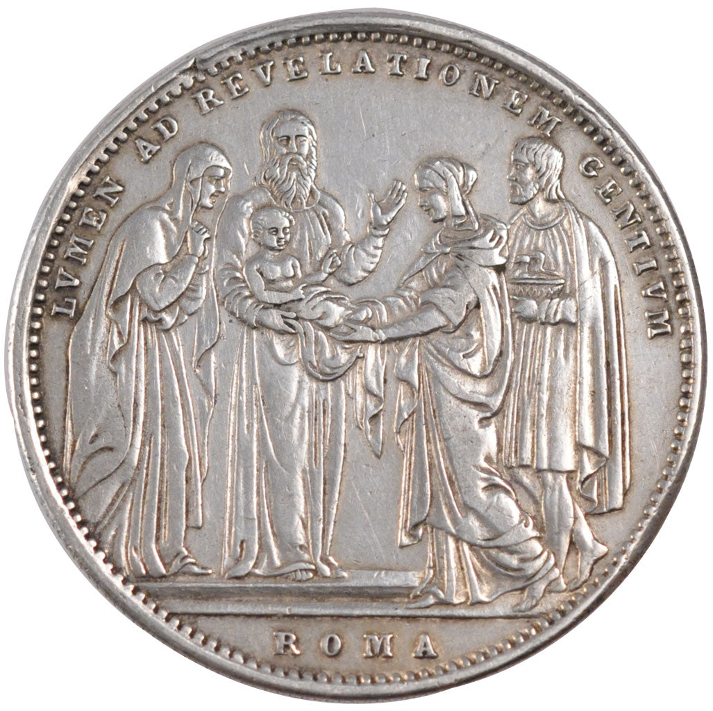 ITALIAN STATES, Scudo, 1834, Roma, KM #1315.1, EF(40-45), Silver, 999.99