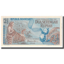 Banknote, Indonesia, 2 1/2 Rupiah, 1960, KM:77, AU(55-58)