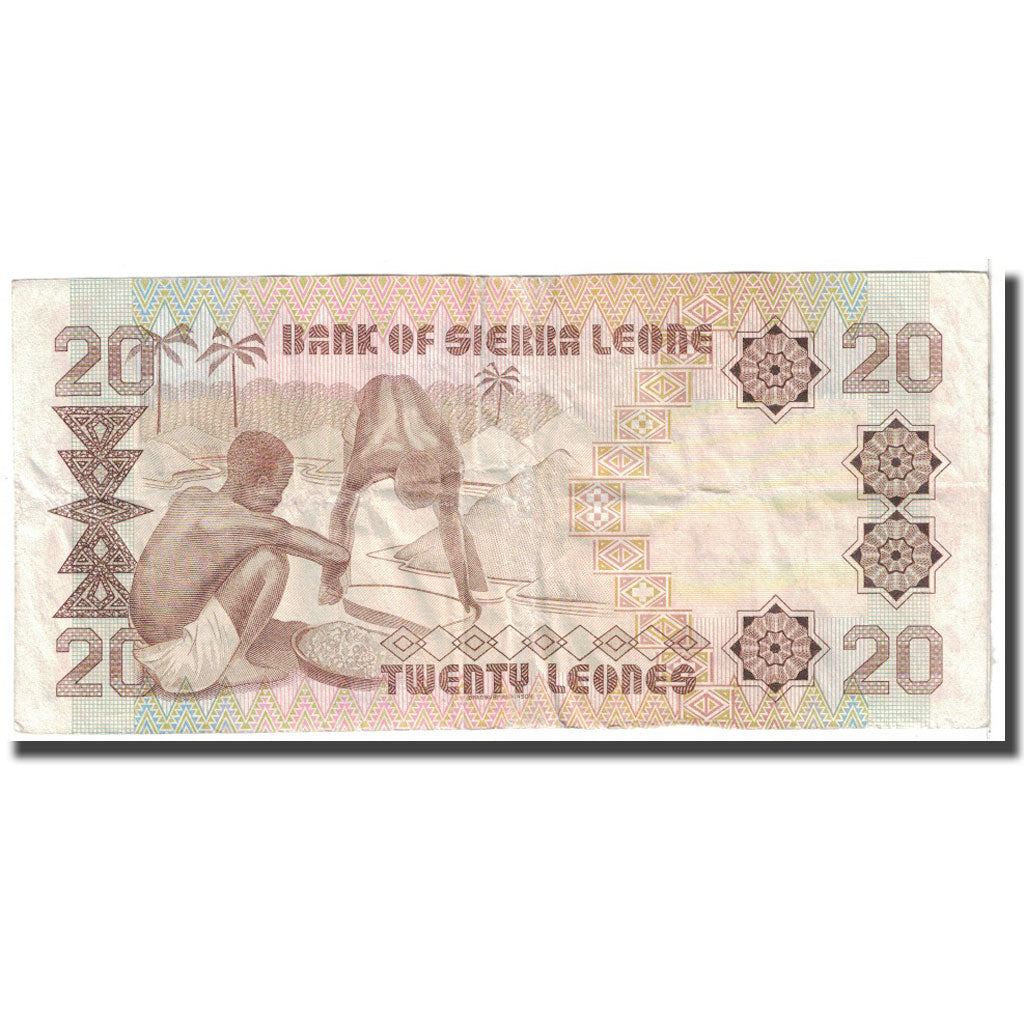 Banknote, Sierra Leone, 20 Leones, 1984, 1984-08-04, KM:14b, VF(20-25)