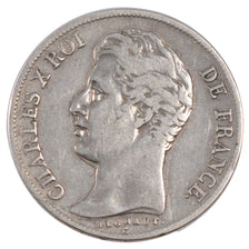 FRANCE, Charles X, 1 Franc, 1829, Paris, VF(30-35), Silver, Gadoury #450, 4.86