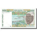 Billet, West African States, 500 Francs, 1991, KM:710Ka, TTB+